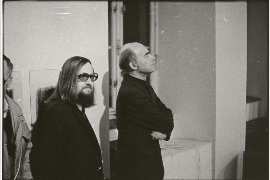 zleva Karel Moudrý, Rudolf Fila, Jiří Valoch